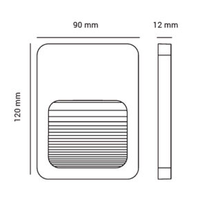 Balizador de Parede Fit II - LED INTEGRADO