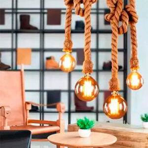 Luminária Pendente Corda