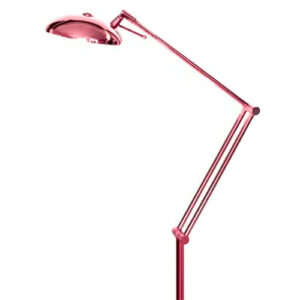 Luminária de Chão Articulada Jauma com Cúpula Metálica