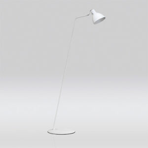 Luminária de Chão Coluna Barrigues com Cúpula Metálica