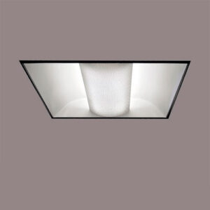 Luminária de Embutir Quadrada Melow Light com Rebatedor Central – Para TuboLED T8 2x9W