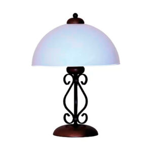 Luminária de Mesa Abajur Rústico com Vidro