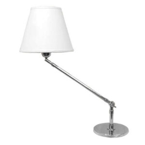 Luminária de Mesa Articulada Angel com Cúpula de Tecido