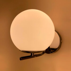 Luminária de Parede Arandela Moderna Bonastra Globo de Vidro
