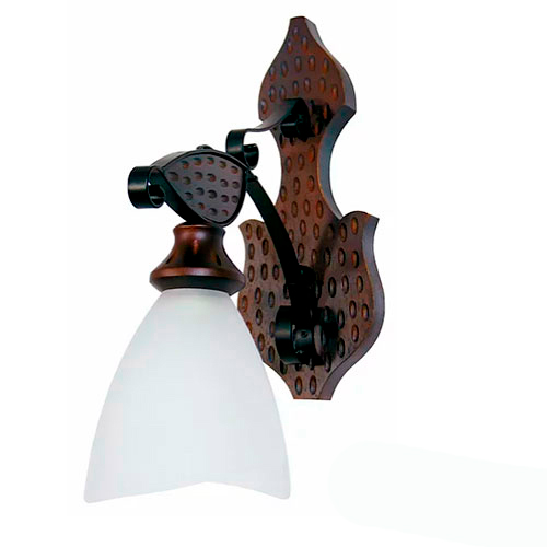 Arandela Rústica Tulipa Vidro