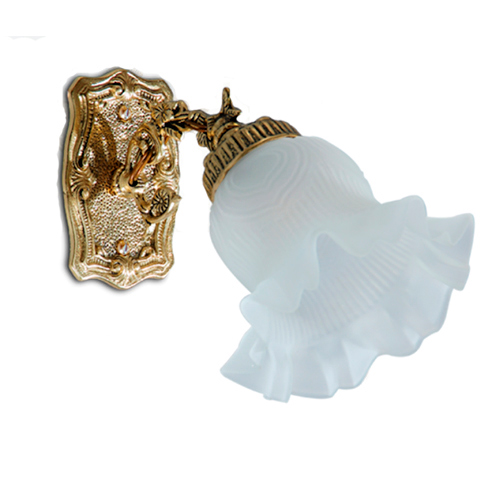 Arandela Bronze Inclinada 1 Vidro