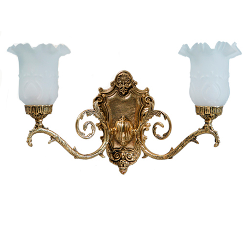 Arandela Bronze Menino 2 Tulipas