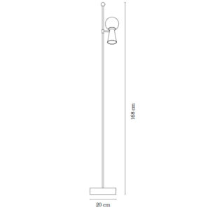 Luminária de Piso Coluna Gava