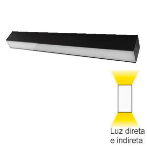 Luminária de Sobrepor Arandela com Difusor de Acrílico – LED Integrado 18W