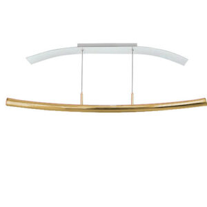 Luminária de Sobrepor Plafon Moderno Arqueado Tubo com LED Integrado