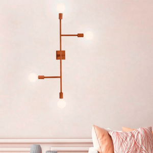 Parede Corse para 4 Lâmpadas