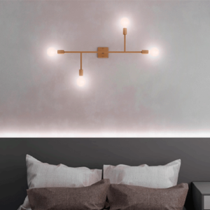 Parede Corse para 4 Lâmpadas