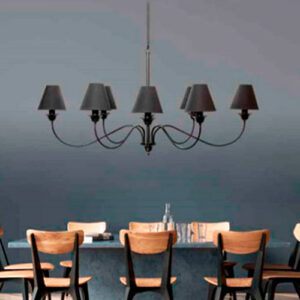 Lustre Clássico Horizontal 8 Braços