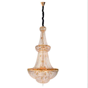 Lustre Império Morrel com Cristais para 35 Lâmpadas