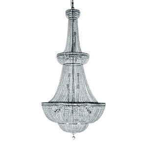 Lustre Império Morrel com Cristais para 35 Lâmpadas