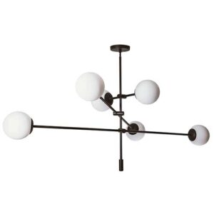 Lustre Moderno Blut 3 Hastes com Globo