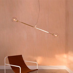 Lustre Moderno DOS 100 com 2 Globos