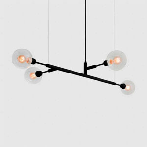 Lustre Moderno DOS 100 com 4 Globos