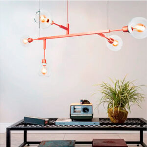 Lustre Moderno DOS 100 com 5 Globos