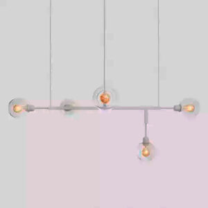 Lustre Moderno DOS 100 com 5 Globos