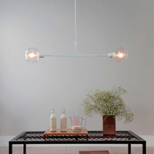 Lustre Moderno DOS 70 com 2 Globos