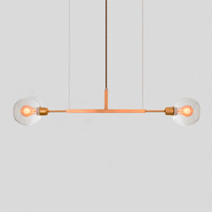 Lustre Moderno DOS 70 com 2 Globos