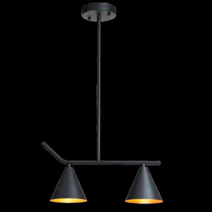 Lustre Moderno Linear Foco Querol 2 Cúpulas