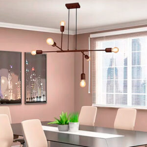 Lustre Moderno Pendente Sisbom para 6 Lâmpadas