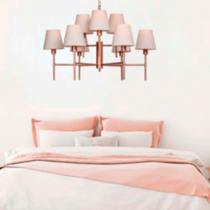 Lustre Pendente Clássico Malalhet com 9 Cúpulas