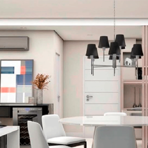 Lustre Pendente Clássico Malalhet com 9 Cúpulas