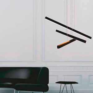 Lustre Pendente de Vidro Mair Transparente – LED Integrado