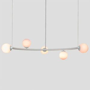 Lustre Pendente Moderno Arcus com 5 Globos