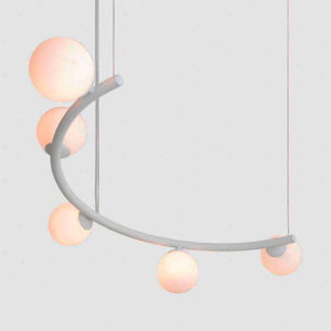 Lustre Pendente Moderno Arcus com 5 Globos