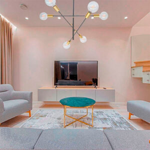 Lustre Pendente Moderno Aresta Hastes para 6 Lâmpadas