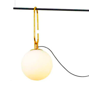 Lustre Pendente Moderno Botarell com Globo de Vidro