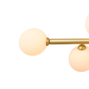 Lustre Pendente Moderno Cunesa com 8 Globos de Vidro