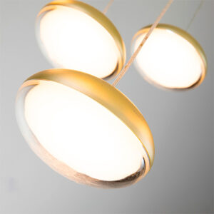 Lustre Pendente Moderno LED Redondo Segovia 10 Cúpulas - LED Integrado