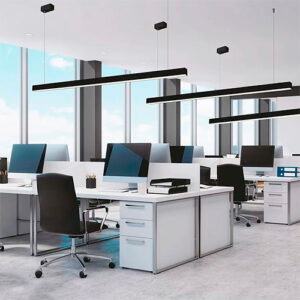 Lustre Pendente Moderno Linear Dome – LED Integrado