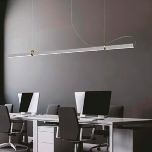 Lustre Pendente Moderno Linear Office – LED Integrado