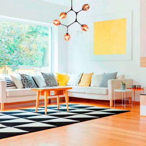 Lustre Pendente Moderno Orbital New com 5 Globos de Vidro