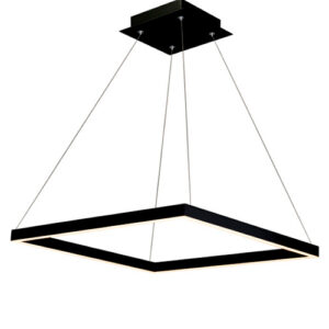 Lustre Pendente Moderno Quadrado Dome – LED Integrado