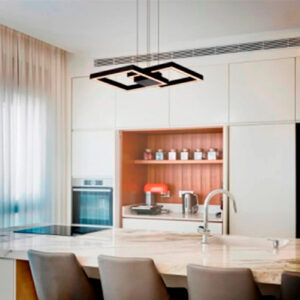 Lustre Pendente Moderno Quadrados Castel – LED Integrado