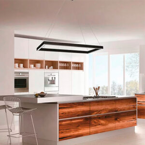 Lustre Pendente Moderno Retangular Dome – LED Integrado