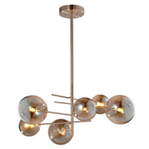Lustre Pendente Moderno Riera com Globos de Vidro