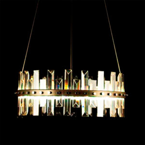 Lustre de Cristal Moderno Castell 2 – LED Integrado