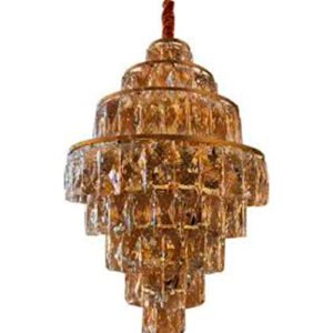 Lustre de Cristal Redondo 8 Andares Moderno