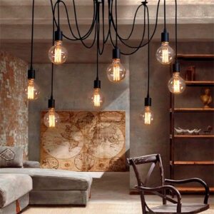 Pendente Aranha Deslocado Soquete