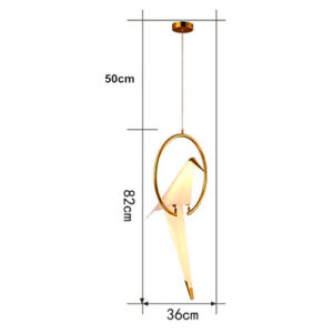 Pendente Moderno Ave Dobradura com 1 Pássaro – LED Integrado