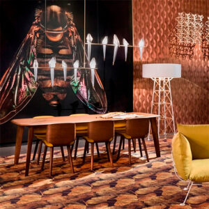 Pendente Moderno Ave Dobradura com 5 Pássaros – LED Integrado