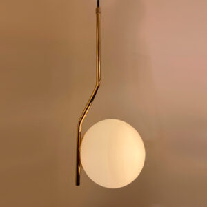 Pendente Moderno Haste com Globo de Vidro Caseres